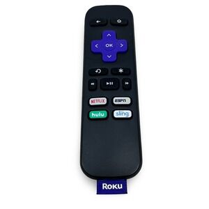 Roku RC16F-T5 Streaming Player Remote Control Black with Netflix Hulu